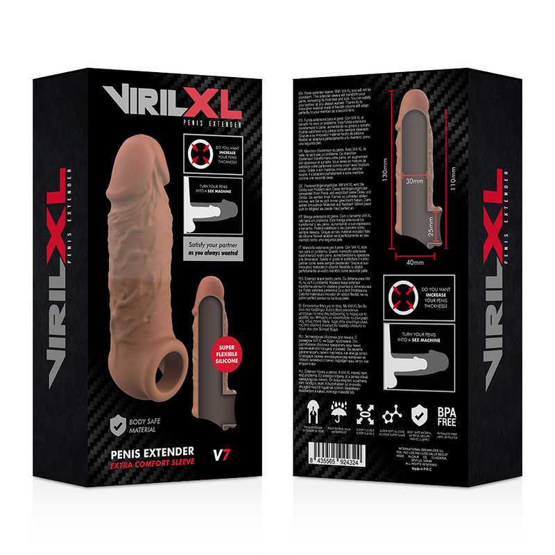 Virilxl-Estensione per Pene Silicone Liquido V7 · Anelli & Guaine per pene (immagine 11)