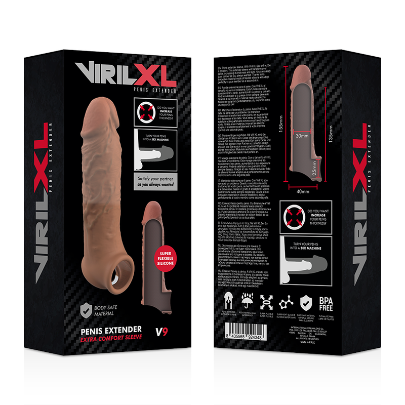 Virilxl-Liquido Silicone V9 Extension Pene · Anelli & Guaine per pene (immagine 14)