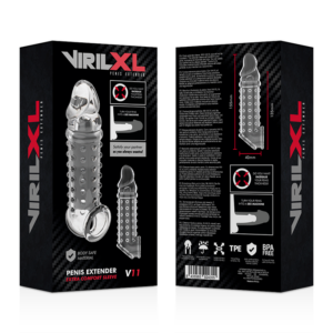 Virilxl-Estensione e Guaina per pene V11 TPE · Anelli & Guaine per pene (immagine 6)