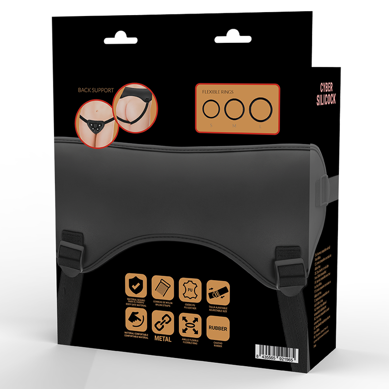Cyber Silicock-Imbracatura Strap-on con 3 Anelli Incluso-Silicone 2 Cyber Silicock-Imbracatura Strap-on con 3 Anelli Incluso-Silicone · Strap-on & Imbracature (imaginea 2)
