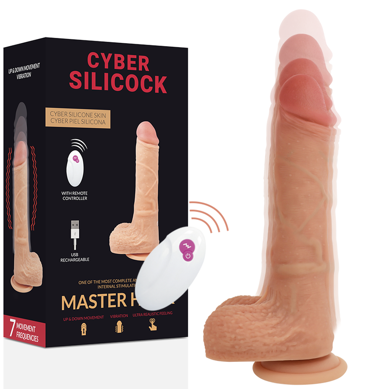 Cyber Silicock-Remote Control Realistic Master Huck 20.9 cm · Vibratori