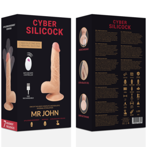 Cyber Silicock-Controllo remoto realistico Mr John 23.88 cm -o- 4.3 cm · Vibratori (imaginea 7)