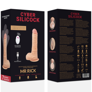 Cyber Silicock-Controllo a distanza realistico Mr Rick 20.9 Cm · Vibratori (imaginea 4)
