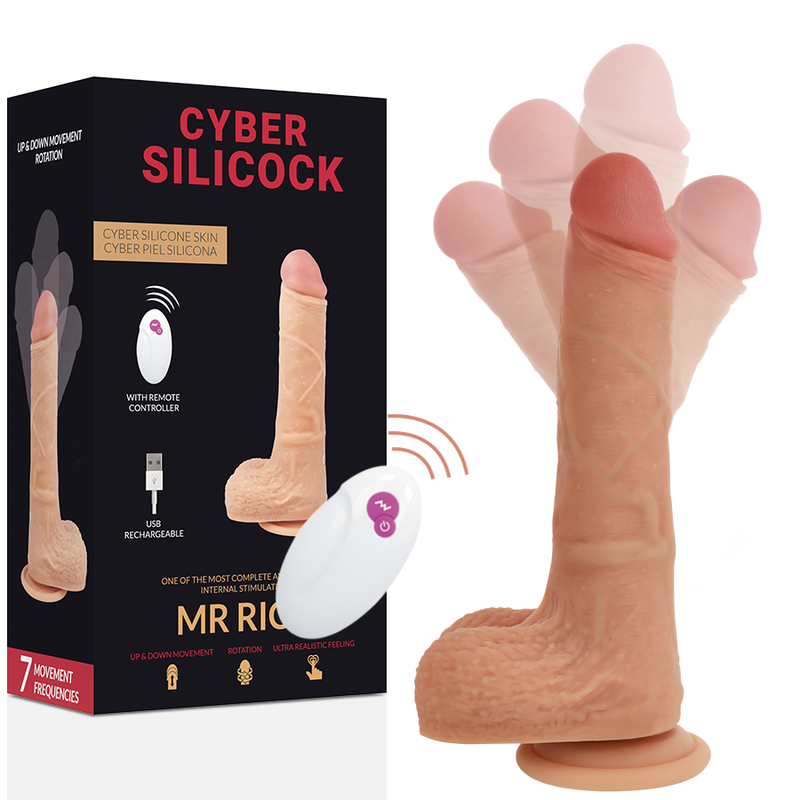 Cyber Silicock-Controllo a distanza realistico Mr Rick 20.9 Cm