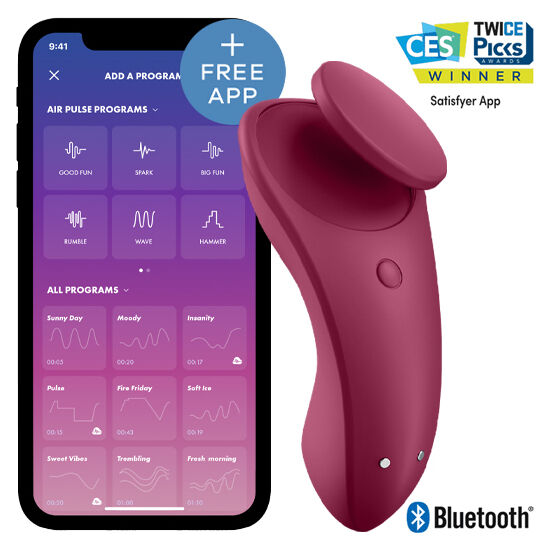 Satisfyer Connect-Sexy Secret Mutandine-Silicone, App
