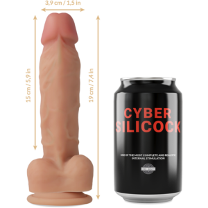 Cyber Silicock-Strap-on in Silicone Liquido Oliver con 3 Anelli · Strap-on & Imbracature (immagine 7)
