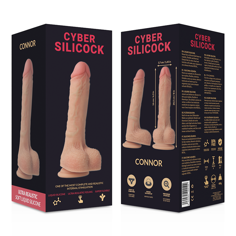 Cyber Silicock-Strap-on Connor Silicone Liquido con 3 Anelli Incluso 2 Cyber Silicock-Strap-on Connor Silicone Liquido con 3 Anelli Incluso · Strap-on & Imbracature (imaginea 2)