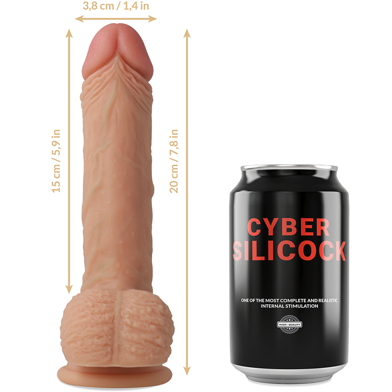 Cyber Silicock-Strap-on Freeman in Silicone Liquido con 3 Anelli · Strap-on & Imbracature (immagine 9)