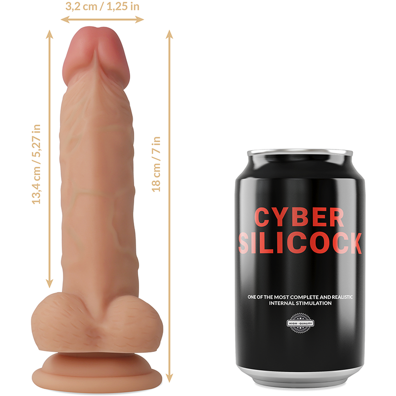 Cyber Silicock-Strap-on Jude Silicone Liquido con 3 Anelli · Strap-on & Imbracature (immagine 10)