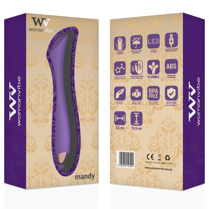 Womanvibe-Mandy "k" Punto Vibratore Silicone Ricaricabile-10 · Vibratori (immagine 2)