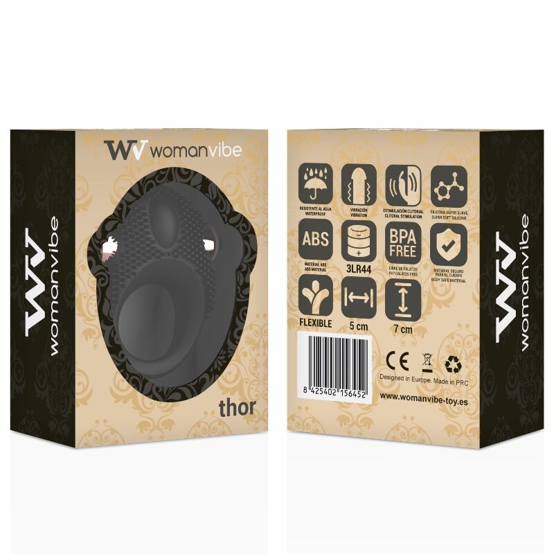 Womanvibe-Thor Anello Vibratore Silicone-Silenzioso 2 Womanvibe-Thor Anello Vibratore Silicone-Silenzioso · Anelli & Guaine per pene (imaginea 2)