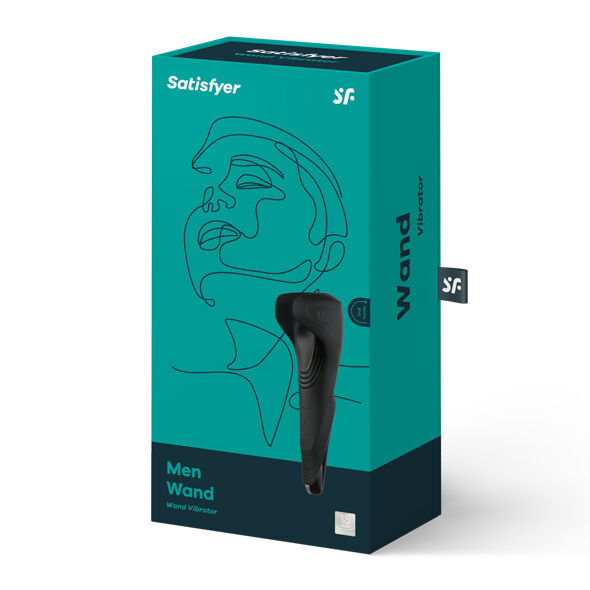 Satisfyer Men-Uomini Wand-Silicone, 5 velocità, Ricaricabile, USB · Masturbatori (immagine 4)
