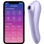 Satisfyer Connect-Dual Pleasure Air Pulse Vibratore Viola · Giocattoli per coppie
