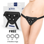X Ray-Imbracatura per Dildo con Anelli di Silicone · Strap-on & Imbracature