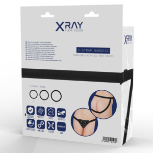X Ray-Imbracatura per Dildo con Anelli di Silicone · Strap-on & Imbracature (immagine 7)