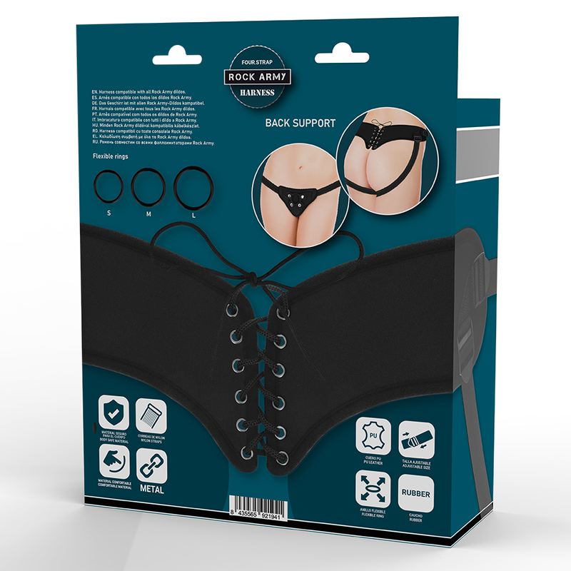 Rock Army-Imbracatura regolabile con anelli flessibili · Strap-on & Imbracature (imaginea 8)