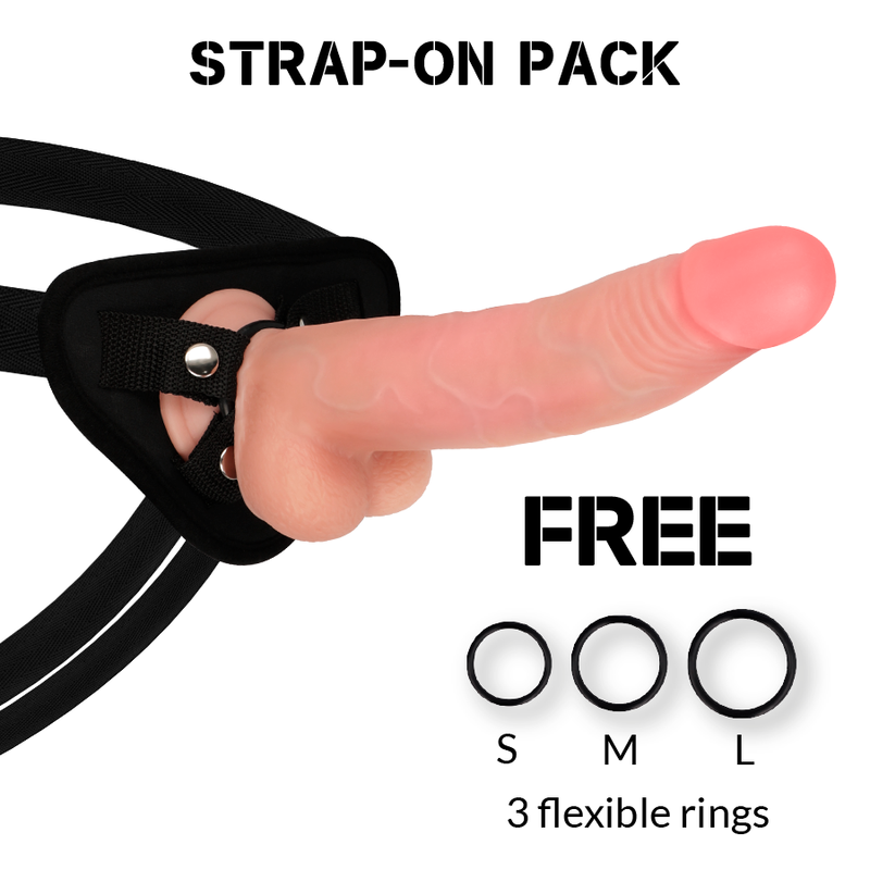 Rock Army-Harness + Dual Density Leopard 23 cm -o- 4.77 cm-Silicone