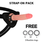 Rock Army-Harness + Liquid Silicone Dildo Premium Avenger 19 cm · Strap-on & Imbracature