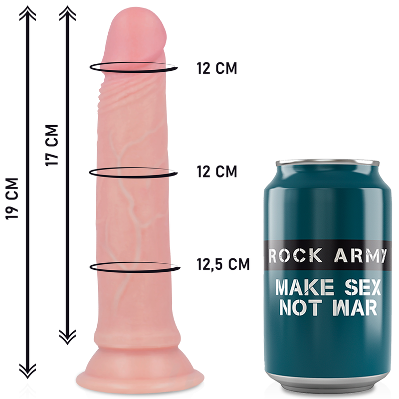 Rock Army-Harness + Liquid Silicone Dildo Premium Avenger 19 cm · Strap-on & Imbracature (imaginea 8)