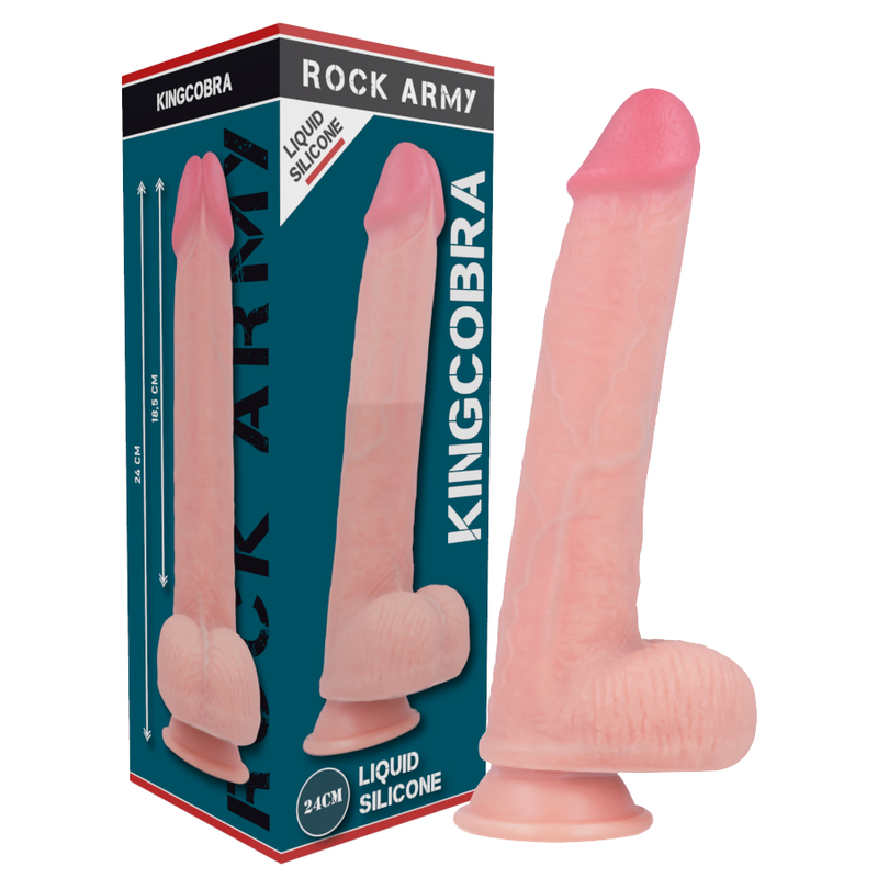 Rock Army-Arn S + Liquid Silicone Dildo Premium Kingcobra 24 cm 9 Rock Army-Arn S + Liquid Silicone Dildo Premium Kingcobra 24 cm · Strap-on & Imbracature (imaginea 9)