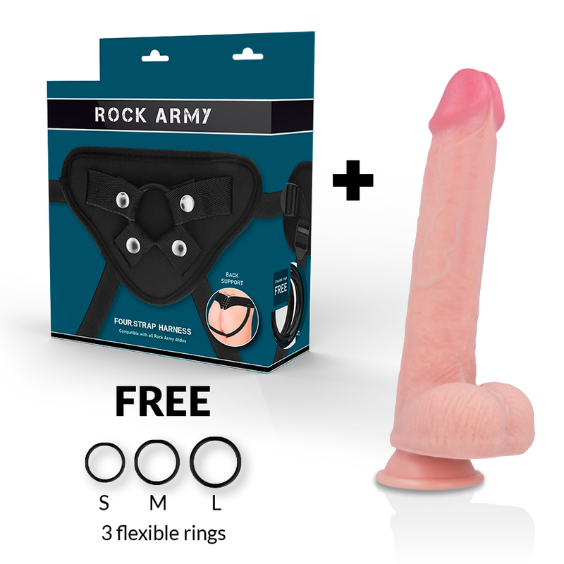 Rock Army-Arn S + Liquid Silicone Dildo Premium Kingcobra 24 cm 2 Rock Army-Arn S + Liquid Silicone Dildo Premium Kingcobra 24 cm · Strap-on & Imbracature (imaginea 2)