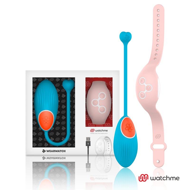 Wearwatch-Watchme Technology Uovo Vibratore con Telecomando-Blu, Rosa