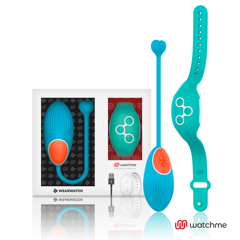 Wearwatch-Watchme Technology Uovo Vibratore con Telecomando-Blu