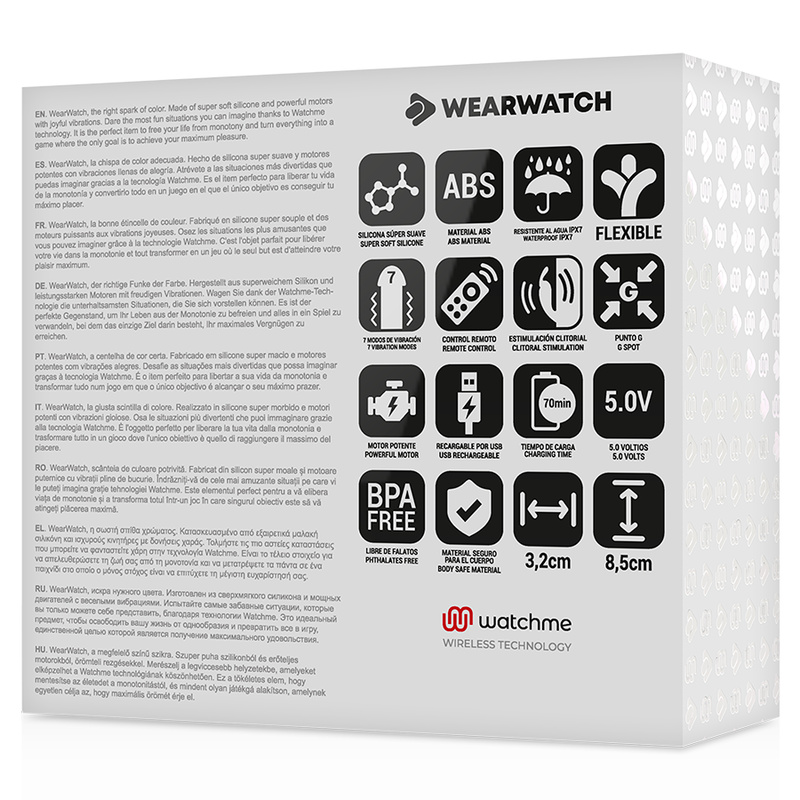 Wearwatch-Vibratore Watchme Tecnologia Dual-Fucsia · Vibratori (imaginea 7)
