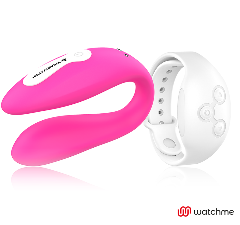 Wearwatch-Watchme Dual Vibrator Tecnologia Fucsia/Snow-Silicone · Vibratori (imaginea 6)