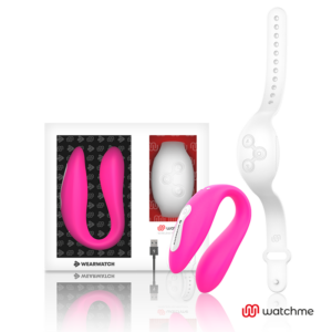 Wearwatch-Watchme Dual Vibrator Tecnologia Fucsia/Snow-Silicone · Vibratori