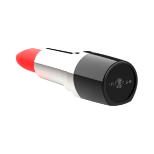 Intense Fun Toys-Lippsy Rossetto Vibratore Nero-Silicone, 10 velocità · Vibratori (immagine 4)