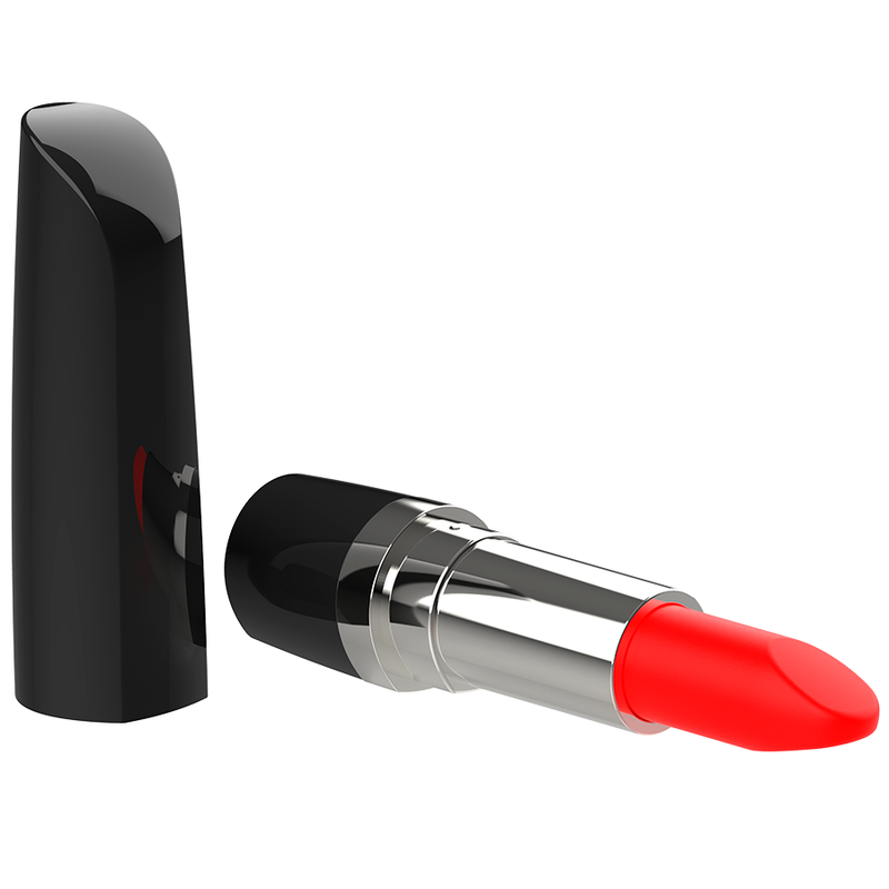 Intense Fun Toys-Lippsy Rossetto Vibratore Nero-Silicone, 10 velocità · Vibratori (immagine 3)