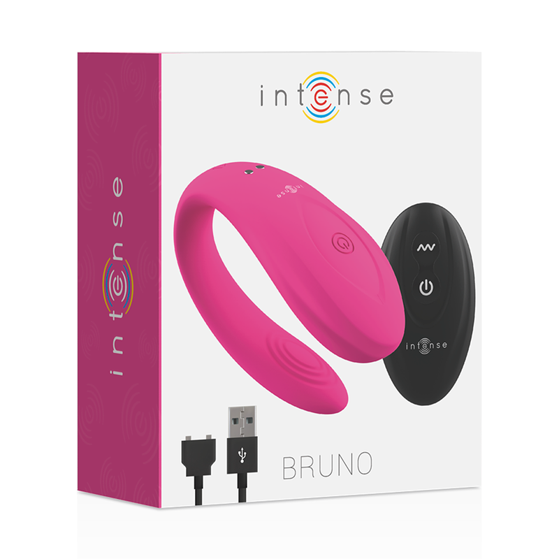 Intense Remote Control-Bruno Partner Piacere Doppio Silicone · Giocattoli per coppie (immagine 5)