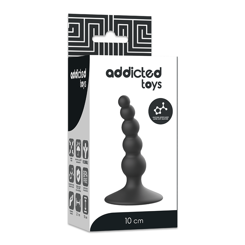 Addicted Toys-Plug anale Sessuale 10 cm Nero-Silicone 4 Addicted Toys-Plug anale Sessuale 10 cm Nero-Silicone · Accessori BDSM (imaginea 4)