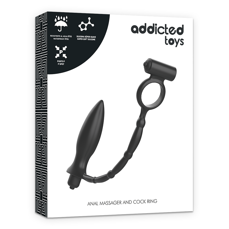 Addicted Toys-Plug anale con anello vibratore-silicone, impermeabile 7 Addicted Toys-Plug anale con anello vibratore-silicone, impermeabile · Accessori BDSM (imaginea 7)