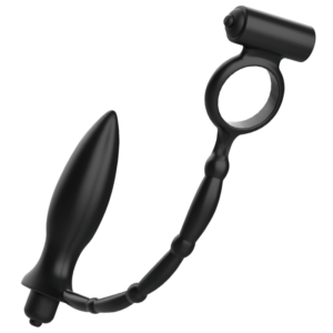 Addicted Toys-Plug anale con anello vibratore-silicone, impermeabile