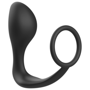 Addicted Toys-Plug anale con Anello in Silicone Nero