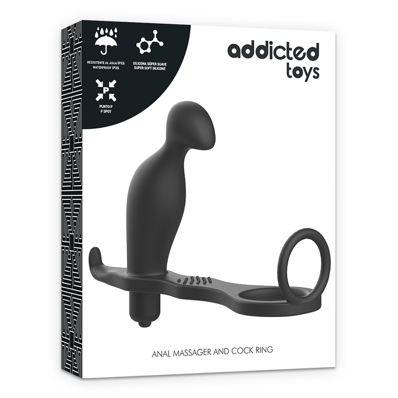 Addicted Toys-Plug anale con Anello di Silicone Nero 12 cm-Waterproof 4 Addicted Toys-Plug anale con Anello di Silicone Nero 12 cm-Waterproof · Accessori BDSM (imaginea 4)