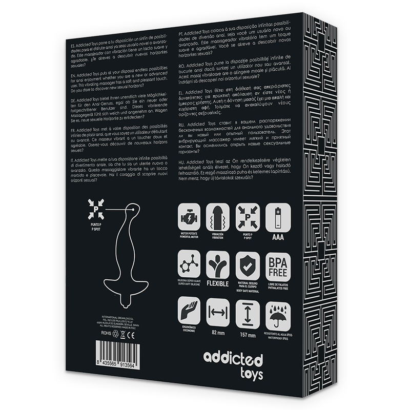 Addicted Toys-Massaggiatore anale con vibrazioni nere Modello 1-Silicone 3 Addicted Toys-Massaggiatore anale con vibrazioni nere Modello 1-Silicone · Giocattoli anali (immagine 3)