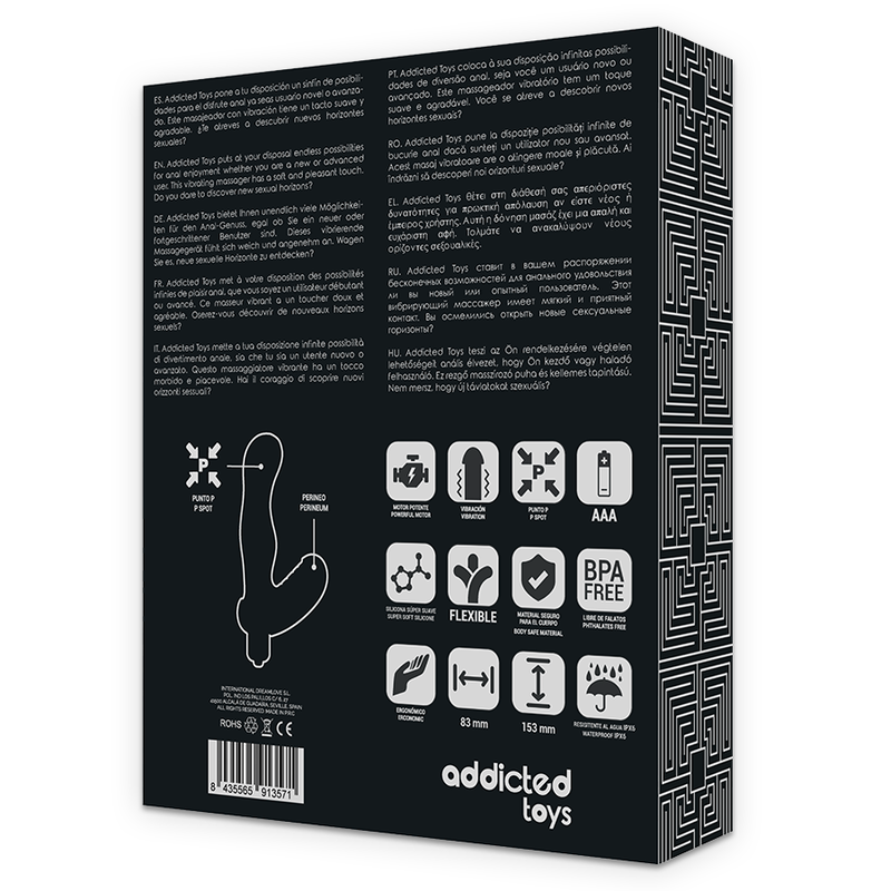 Addicted Toys-P-spot Vibe Stimolatore Prostatico Anale in Silicone 3 Addicted Toys-P-spot Vibe Stimolatore Prostatico Anale in Silicone · Giocattoli anali (imaginea 3)