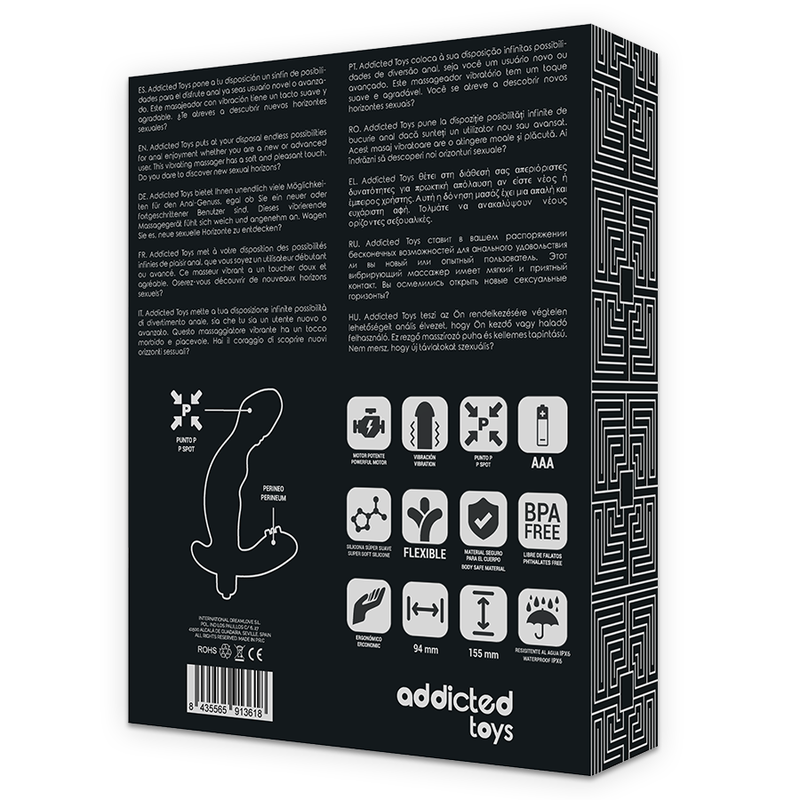 Addicted Toys-Stimolatore anale per la prostata di silicone · Giocattoli anali (imaginea 7)
