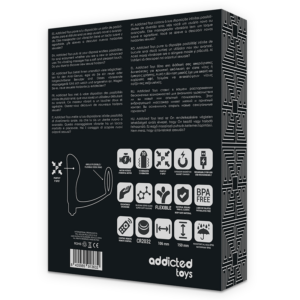 Addicted Toys-Anello Pene con Plug anale con Telecomando, Nero · Accessori BDSM (immagine 6)