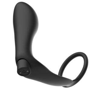 Addicted Toys-Anello Pene con Plug anale con Telecomando, Nero · Accessori BDSM (immagine 4)