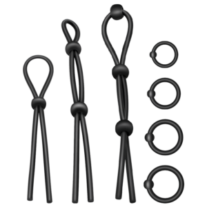 Addicted Toys-Set di 7 anelli flessibili in silicone per il pene