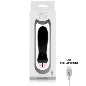 Dolce Vita-Vibratore ricaricabile Five 7 Velocità-Silicone · Vibratori (imaginea 2)