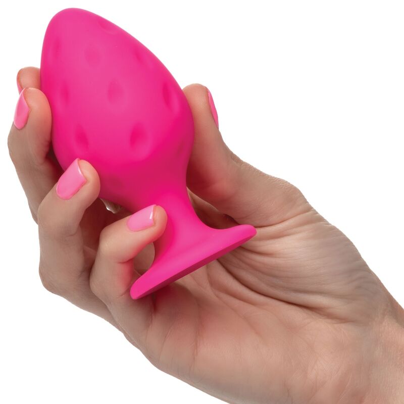 Calexotics-Cheeky Plug anale Rosa-Silicone, Impermeabile, Ventosa · Accessori BDSM (immagine 7)