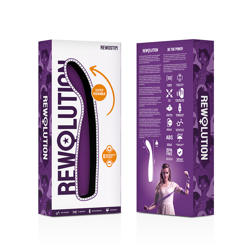 Rewolution-Rewostim Vibratore Flessibile-10 velocità, Ricaricabile · Vibratori (imaginea 8)