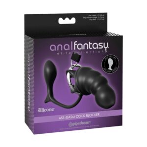 Anal Fantasy Elite Collection-Ass-gasm Cock Blocker-Silicone, USB — PIPEDREAMS · Accessori BDSM (imaginea 3)