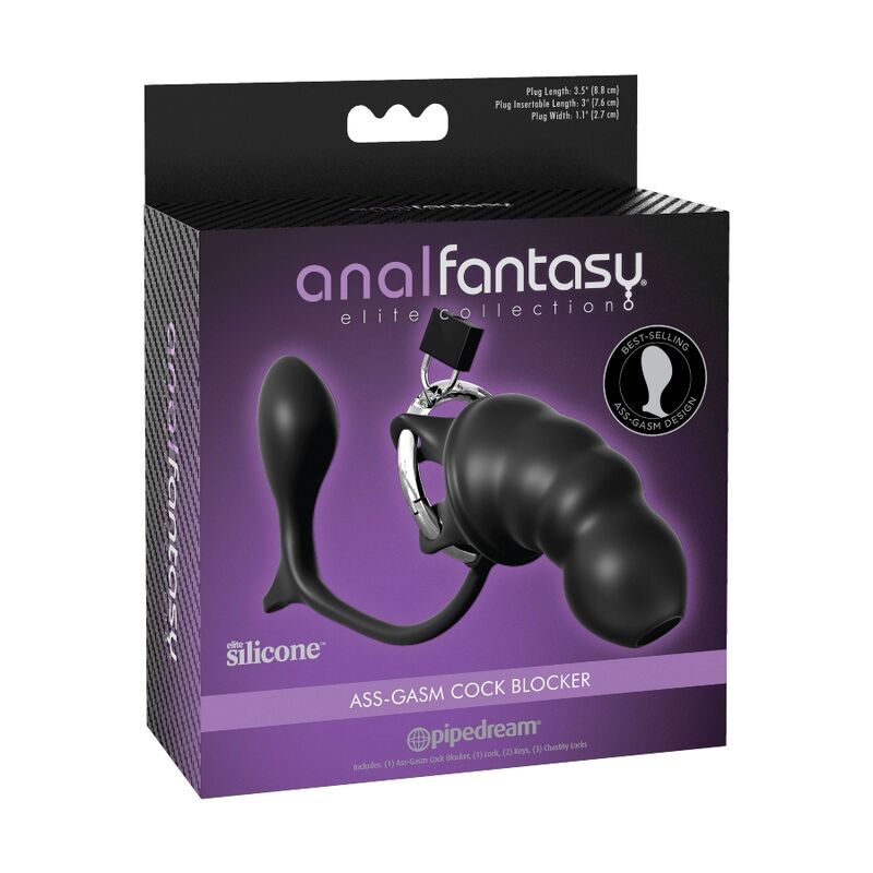 Anal Fantasy Elite Collection-Ass-gasm Cock Blocker-Silicone, USB 3 Anal Fantasy Elite Collection-Ass-gasm Cock Blocker-Silicone, USB — PIPEDREAMS · Accessori BDSM (imaginea 3)