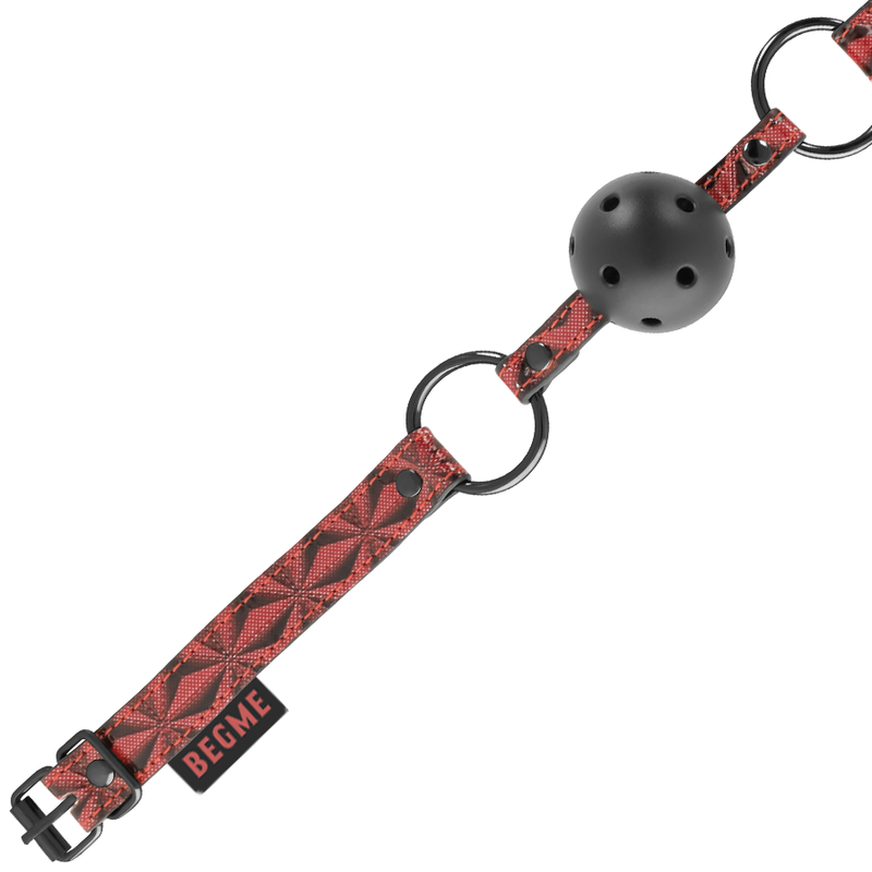 Begme Red Edition-Red Edition Gag di Pelle Vegana 1 Begme Red Edition-Red Edition Gag di Pelle Vegana — BEGME FETISH GAMES · Bondage & Manette (imaginea 2)